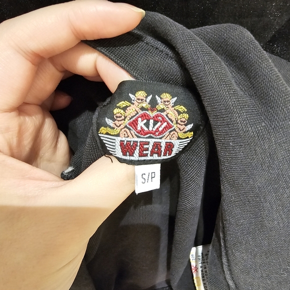 Vintage black mesh halter top size small - Picture 3 of 8